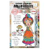 Aall and Create A Year in Bloom A7 Stamp Set Island Queen Dee (AALL-TP-1277)