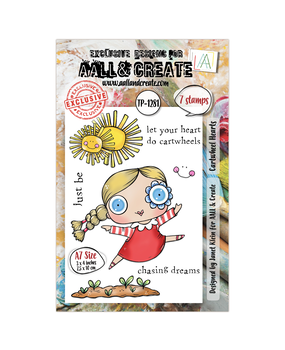 Aall and Create A Year in Bloom A7 Stamp Set Cartwheel Hearts (AALL-TP-1281)