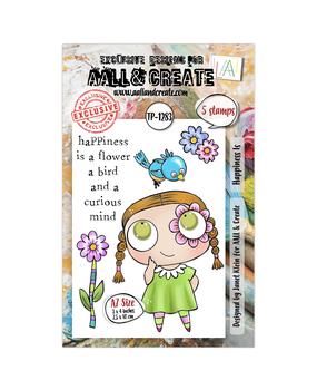 Aall and Create A Year in Bloom A7 Stamp Set Happiness Is (AALL-TP-1283)