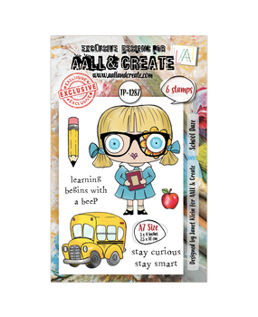 Aall and Create A Year in Bloom A7 Stamp Set School Daze (AALL-TP-1287)
