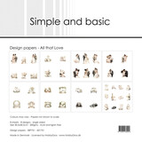 Simple and Basic All that Love 12x12 Inch Paper Pack (SBP751)