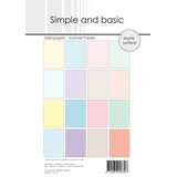 Simple and Basic Summer Pastels A5 Solid Papers (SBP969)