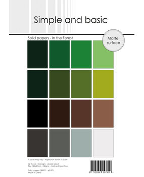 Simple and Basic In the Forest A5 Solid Papers (SBP971) Simple and Basic In the Forest A5 Solid Papers (SBP971)