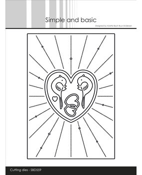 Simple and Basic Heart Rays A6 Dies (SBD559)