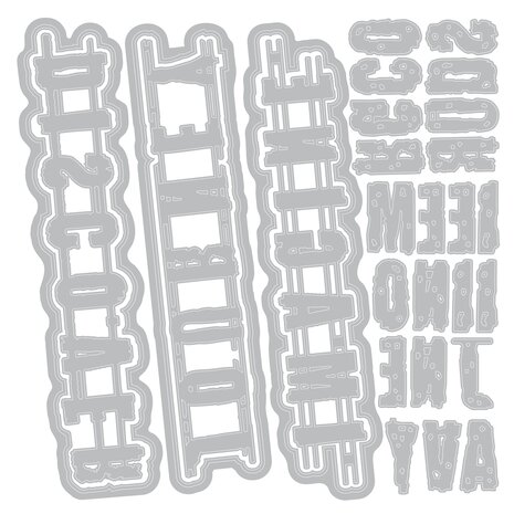 Sizzix Thinlits Die by Seth Apter Word Wafers #1 (28pcs) (666905)