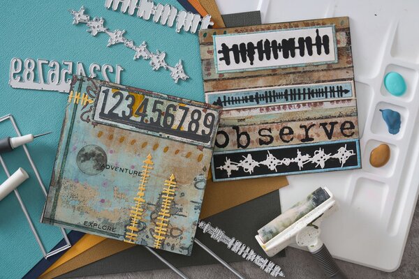 Sizzix Thinlits Die by Seth Apter Borderlines (7pcs) (666906)