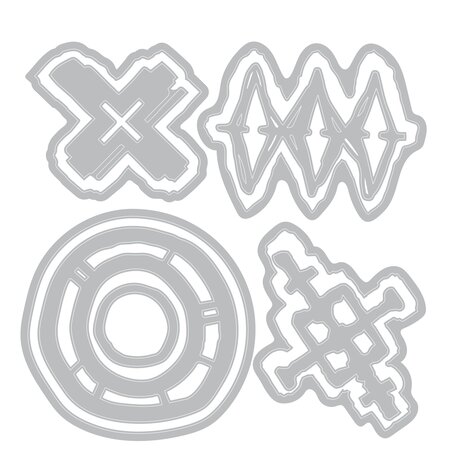 Sizzix Thinlits Die by Seth Apter Roundabouts (9pcs) (666907)