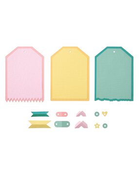 Sizzix Thinlits Die by 49 and Market Snap and Swap Large Tags (17pcs) (666826) Sizzix Thinlits Die by 49 and Market Snap and Swap Large Tags (17pcs) (666826)