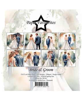 Paper Favourites Bride & Groom 6x6 Inch Paper Pad (PF541)