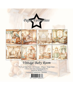 Paper Favourites Vintage Baby Room 6x6 Inch Paper Pad (PF542)