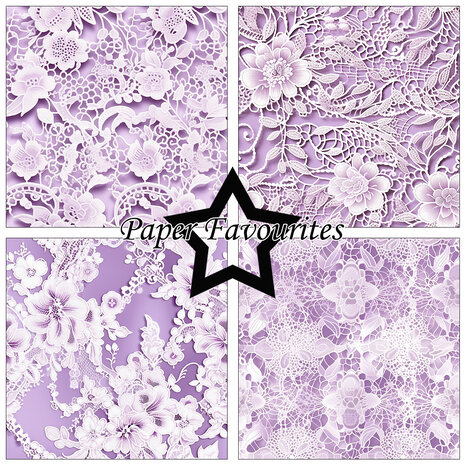 Paper Favourites Bridal Lace 12x12 Inch Paper Pad (PF740)