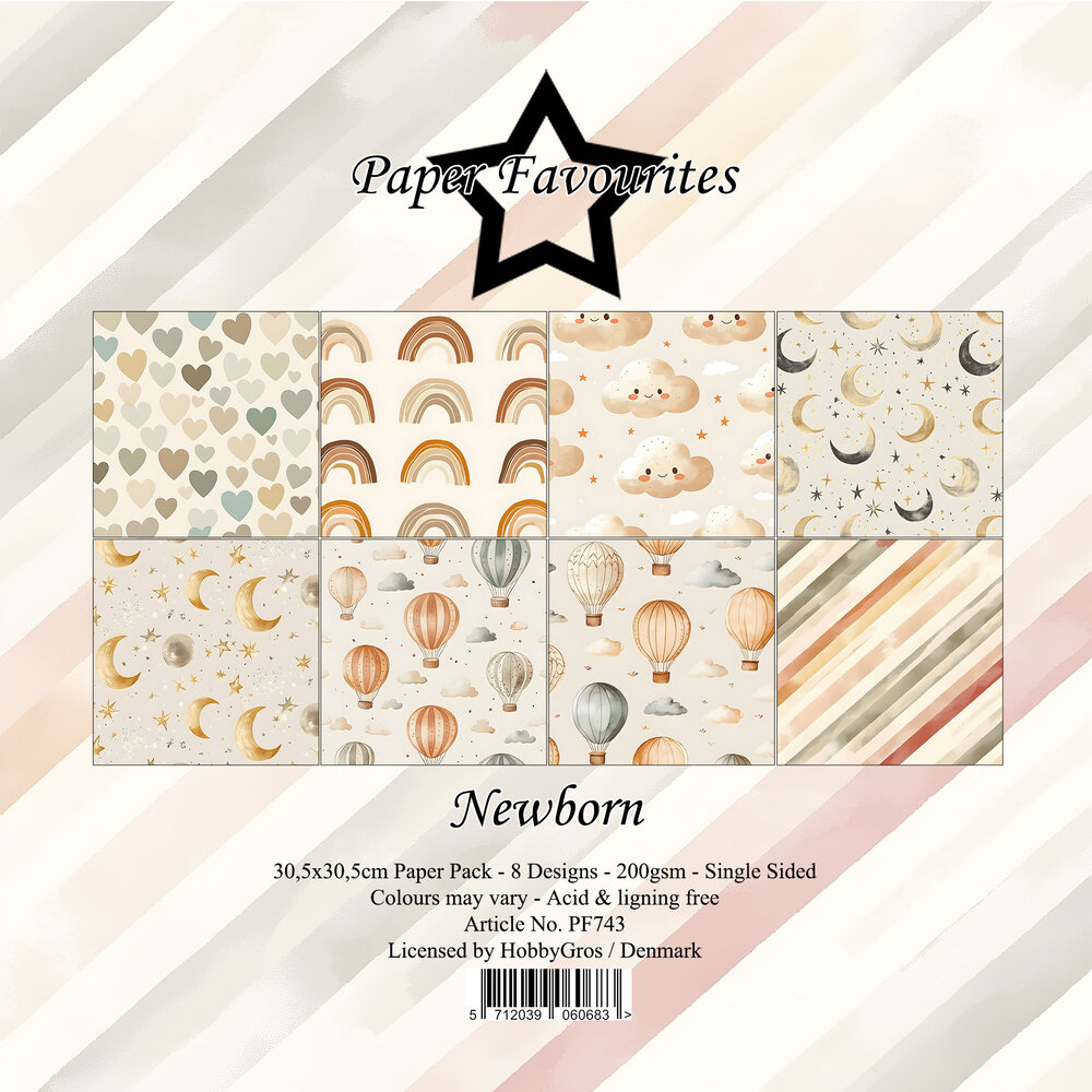 Paper Favourites Newborn 12x12 Inch Paper Pad (PF743) Paper Favourites Newborn 12x12 Inch Paper Pad (PF743)