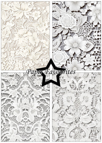 Paper Favourites Bridal Lace A5 Paper Pad (PFA181)