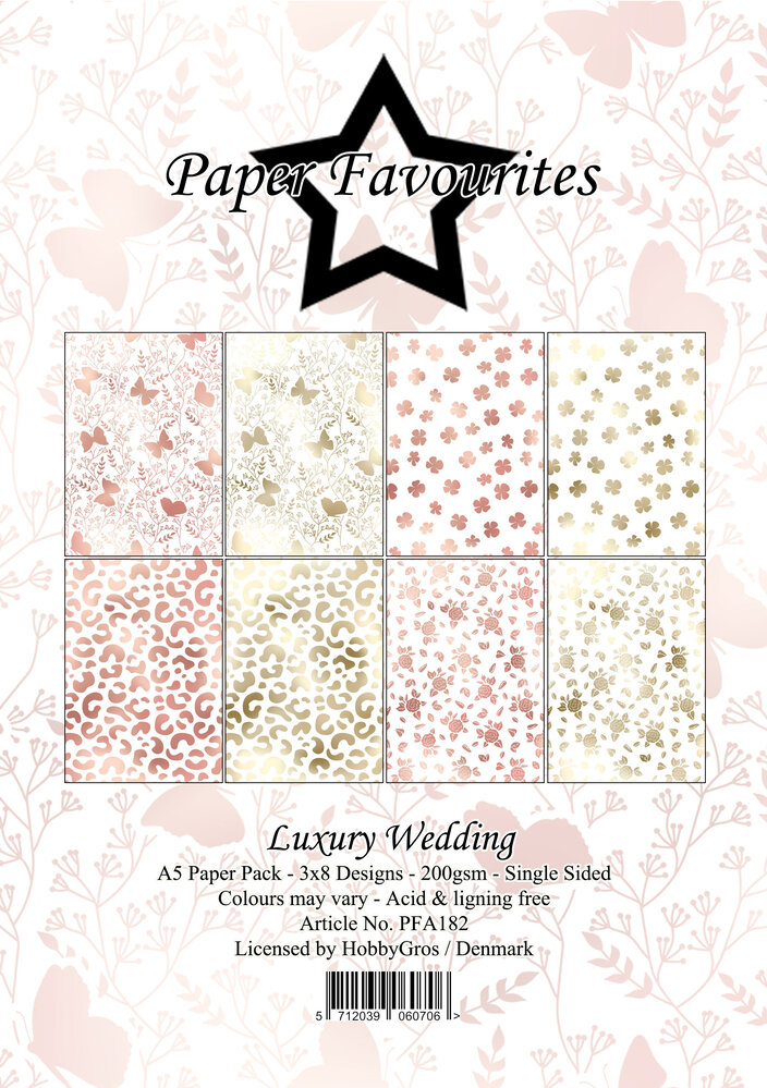 Paper Favourites Luxury Wedding A5 Paper Pad (PFA182)