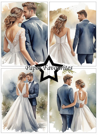 Paper Favourites Bride & Groom A6 Paper Pad (PFA582)