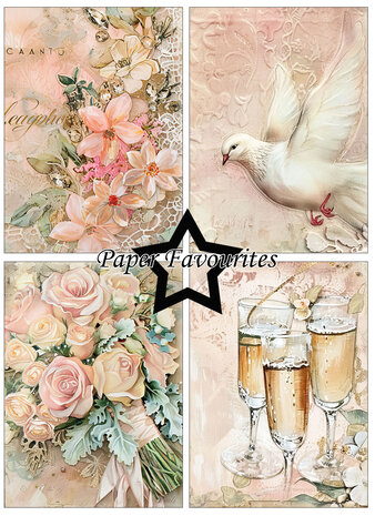 Paper Favourites Wedding Art A6 Paper Pad (PFA584)
