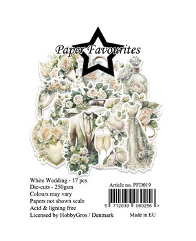 Paper Favourites Die-Cuts A7 White Wedding (17pcs) (PFD019)
