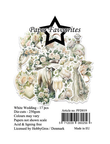 Paper Favourites Die-Cuts A7 White Wedding (17pcs) (PFD019)