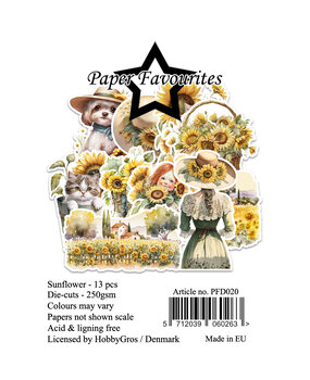 Paper Favourites Die-Cuts A7 Sunflower (13pcs) (PFD020)