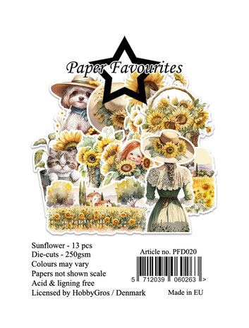 Paper Favourites Die-Cuts A7 Sunflower (13pcs) (PFD020)