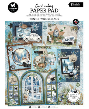Studio Light Winter Wonderland A4 Christmas Card Making Paper Pad (SL-ES-CMP20)