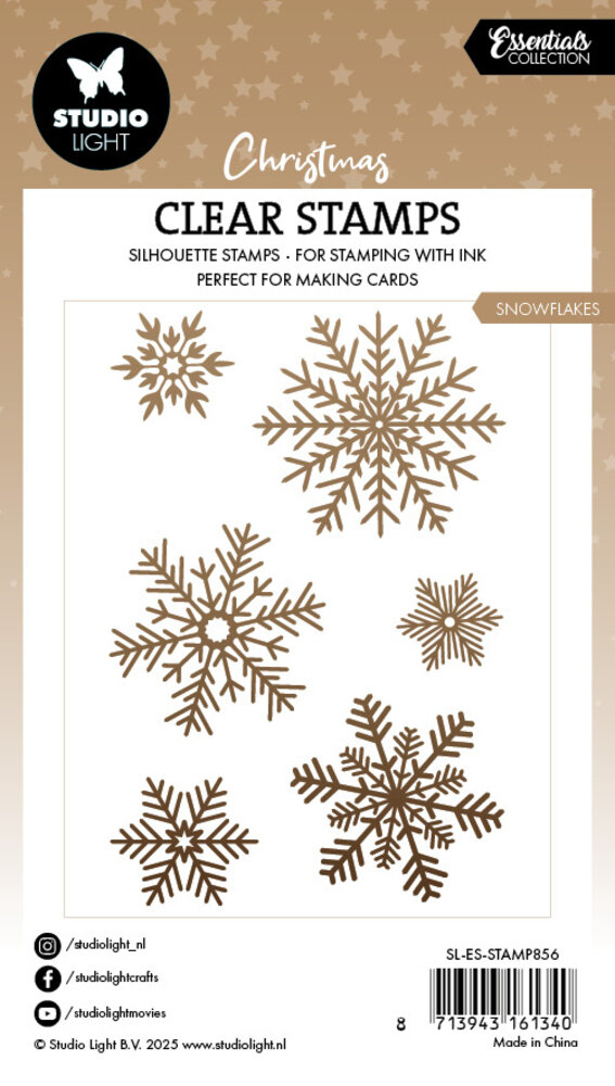 Studio Light Snowflakes Christmas Clear Stamp (SL-ES-STAMP856)