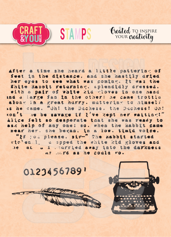 Craft & You Design Typewriter Stamps (CS049)