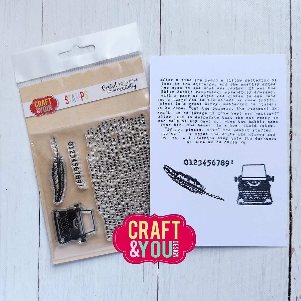 Craft & You Design Typewriter Stamps (CS049)