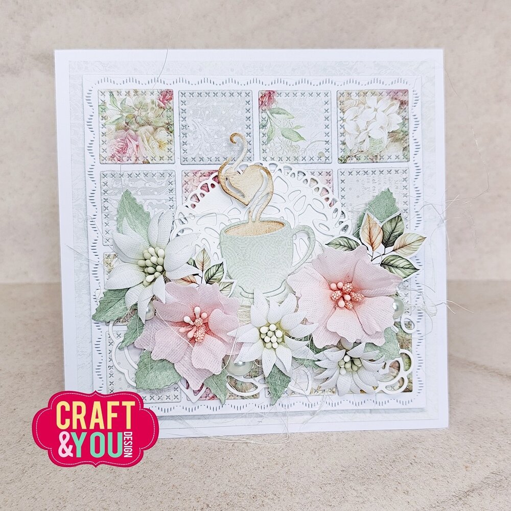 Craft & You Design Square Decorative Stiches Dies (CW355)