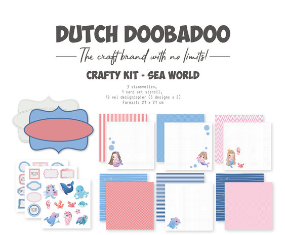 Dutch Doobadoo Sea World Crafty Kit (473.005.079) (OUTLET)