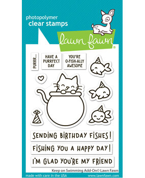 Lawn Fawn Keep on Swimming Add-On Clear Stamps (LF3784)