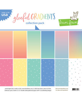 Lawn Fawn Gleeful Gradients 12x12 Inch Collection Pack (LF3763)