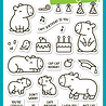 Lawn Fawn Capybaras! Clear Stamps (LF3764) Lawn Fawn Capybaras! Clear Stamps (LF3764)