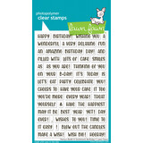 Lawn Fawn Henry's Build-A-Sentiment Birthday Clear Stamps (LF3776)