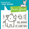 Lawn Fawn Rhino-mite! Clear Stamps (LF3593) Lawn Fawn Rhino-mite! Clear Stamps (LF3593)