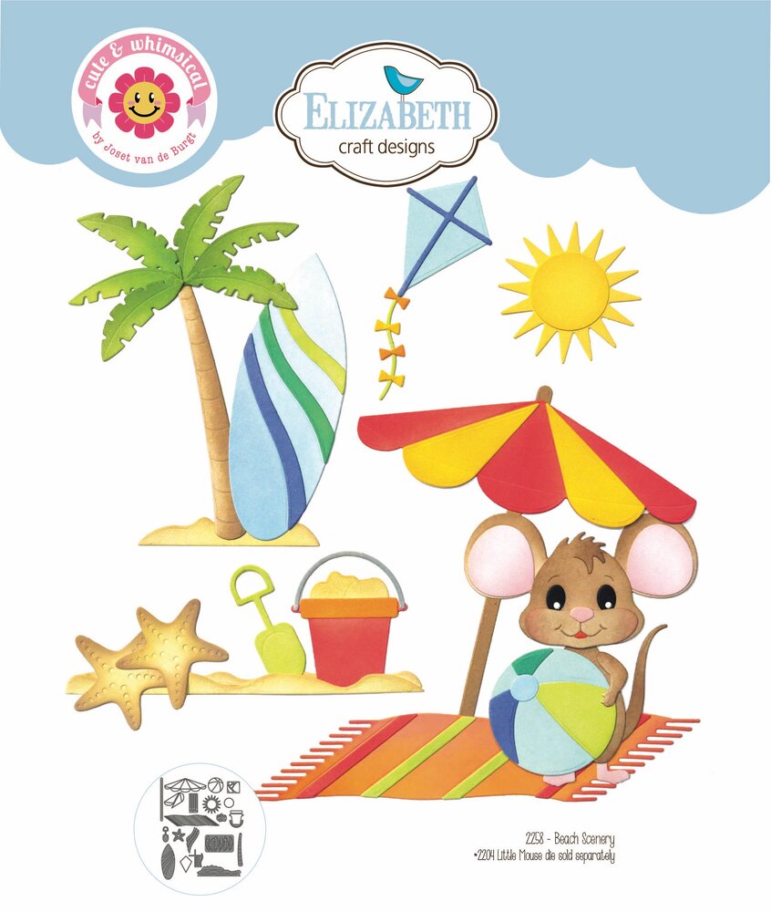 Elizabeth Craft Designs Good Times Die Beach Scenery (2258)