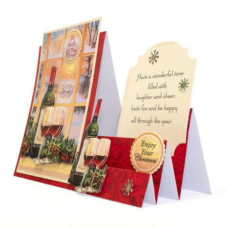 Katy Sue Designs Holly & Wine 3D Die-Cut Decoupage (3pcs) (11-DCD615)