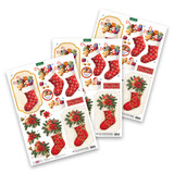 Katy Sue Designs Christmas Stockings 3D Die-Cut Decoupage (3pcs) (11-DCD729)