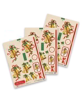 Katy Sue Designs Jingle Bells 3D Die-Cut Decoupage (3pcs) (11-DCD730)