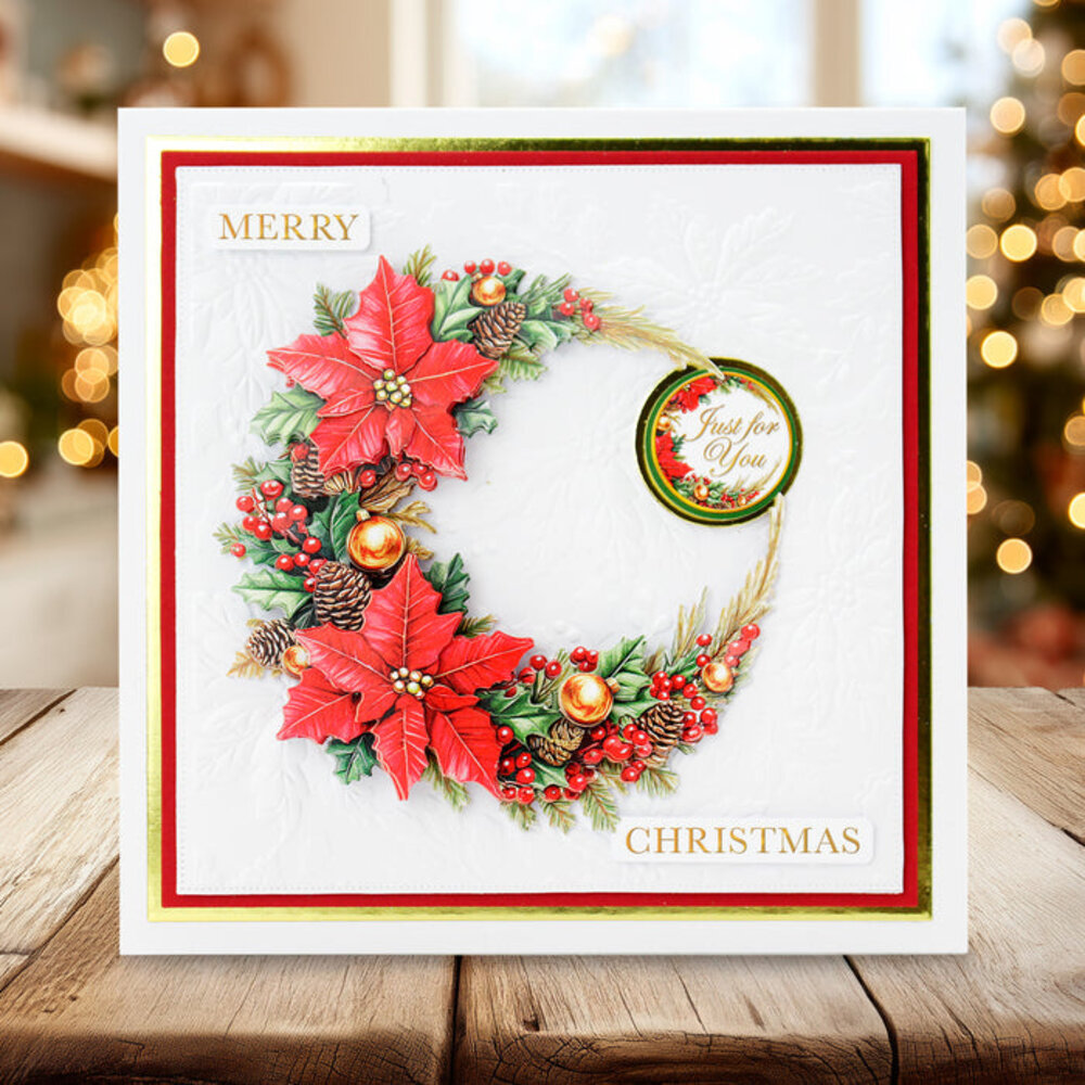 Katy Sue Designs Christmas Flowers 3D Die-Cut Decoupage (3pcs) (11-DCD731)