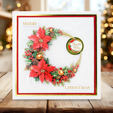 Katy Sue Designs Christmas Flowers 3D Die-Cut Decoupage (3pcs) (11-DCD731)