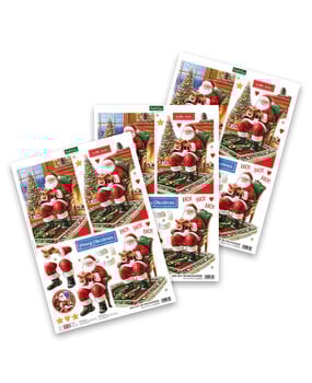 Katy Sue Designs Santa's Story 3D Die-Cut Decoupage (3pcs) (11-DCD734)