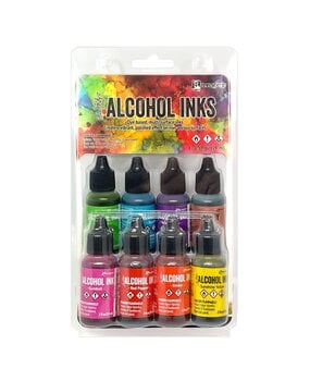 Ranger Tim Holtz Alcohol Ink - Kit Spectrum Bright (8x0.5 fl oz) (TAK79385)