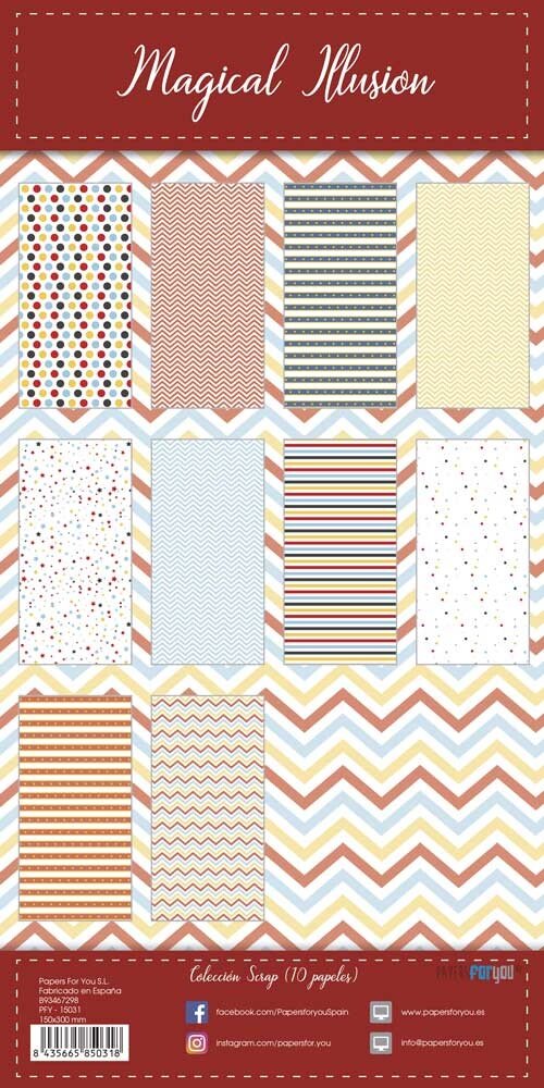 Papers For You Magical Illusion 6x12 Inch Scrap Paper Pack (10pcs) (PFY-15031) Papers For You Magical Illusion 6x12 Inch Scrap Paper Pack (10pcs) (PFY-15031)