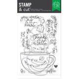 Hero Arts What's Brewing? Stamp & Cut Coffee or Tea (DC316)