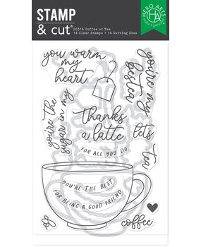 Hero Arts What's Brewing? Stamp & Cut Coffee or Tea (DC316) Hero Arts What's Brewing? Stamp & Cut Coffee or Tea (DC316)
