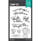 Hero Arts What's Brewing? Perk Up Clear Stamps (CM804)