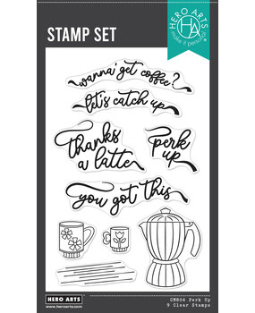 Hero Arts What's Brewing? Perk Up Clear Stamps (CM804) Hero Arts What's Brewing? Perk Up Clear Stamps (CM804)