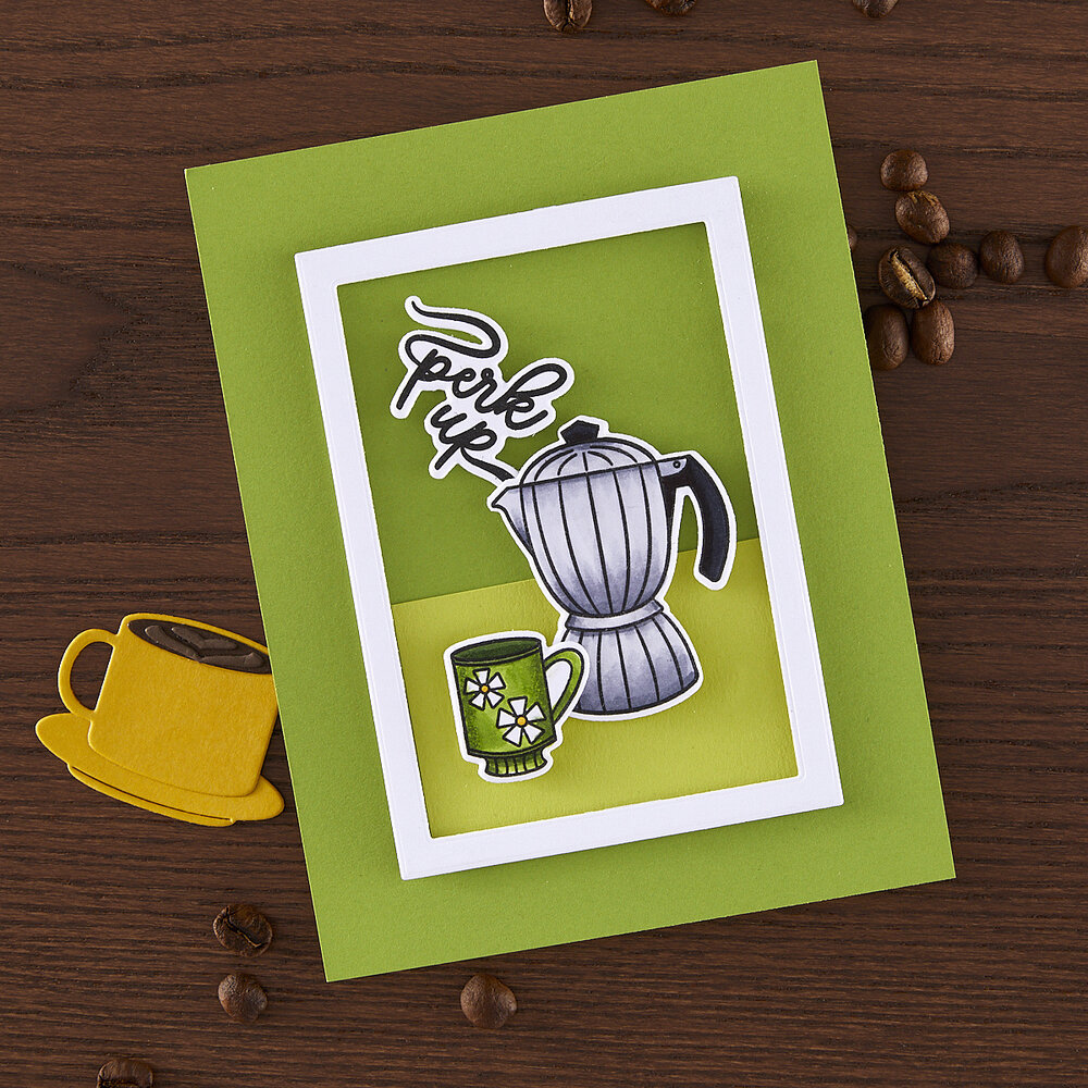 Hero Arts What's Brewing? Perk Up Clear Stamps (CM804) Hero Arts What's Brewing? Perk Up Clear Stamps (CM804)