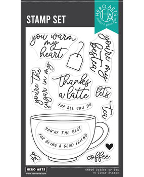 Hero Arts What's Brewing? Coffee or Tea Clear Stamps (CM806) Hero Arts What's Brewing? Coffee or Tea Clear Stamps (CM806)